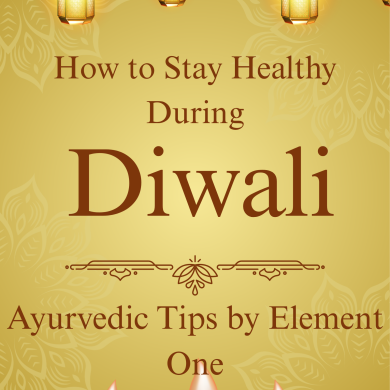 Brown and Gold Simple Happy Diwali Poster Stay healthy this Diwali